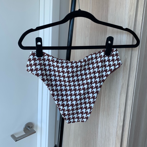 NWT Brown and White Houndstooth Bikini - Picture 8 of 9
